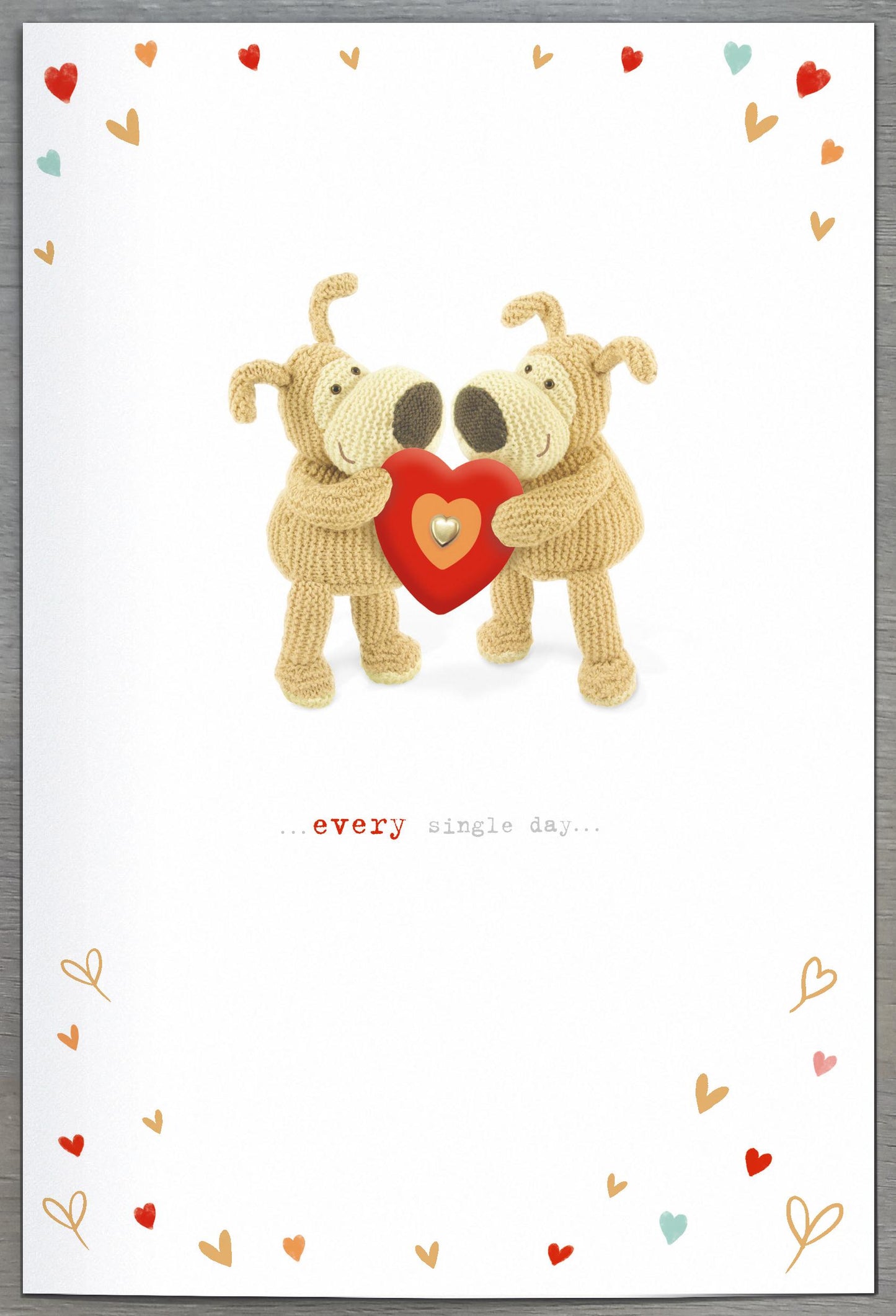 Boofle At Top Of Ladder Fiancé Valentine's Day Card