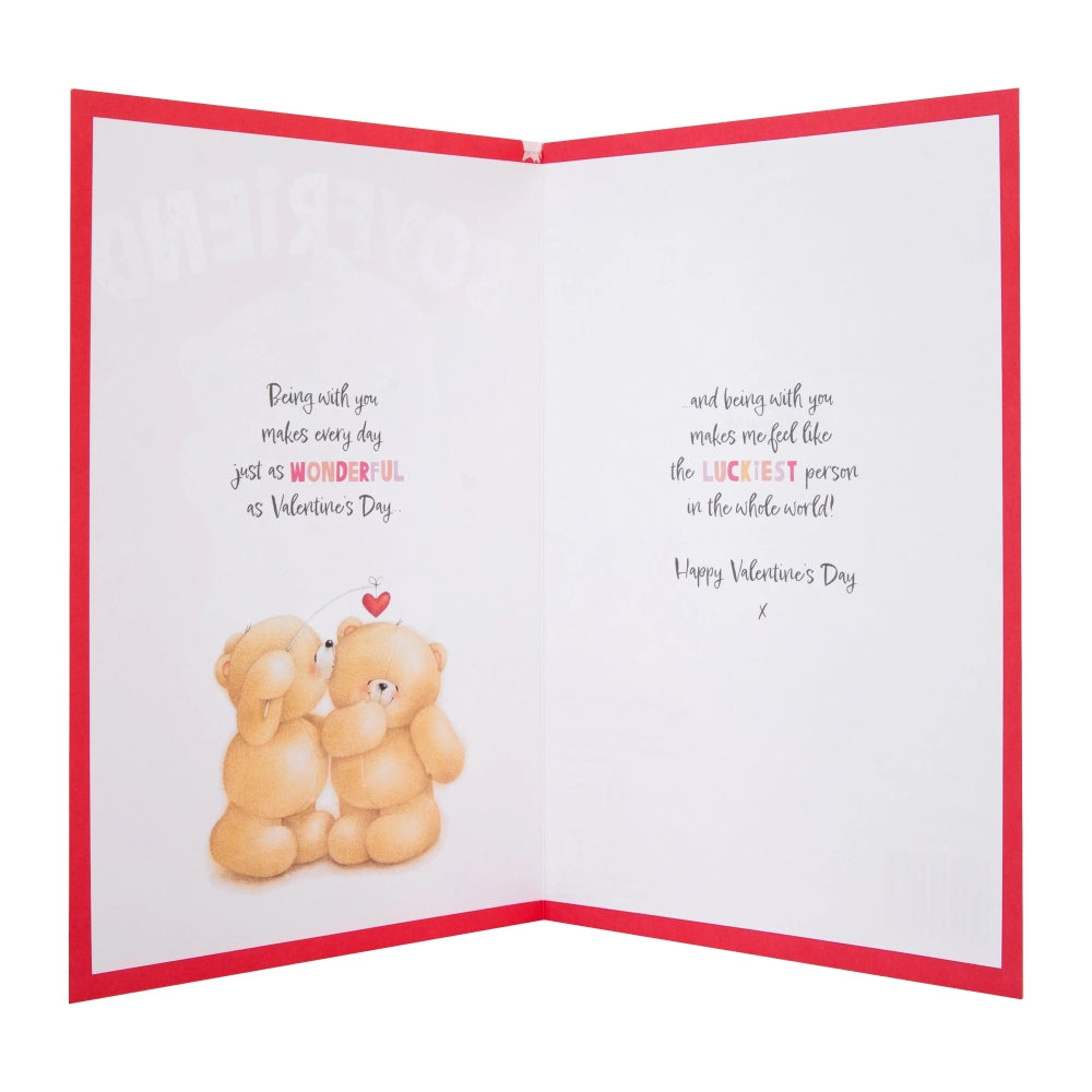 Forever Friends Bear Hug Boyfriend Valentine's Day Card